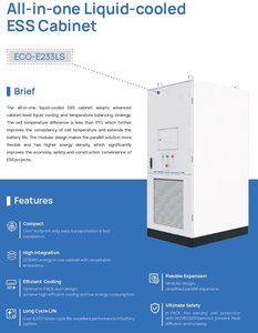 Système de stockage d'énergie LiFePO4 industriel et commercial de l'UE avec refroidissement liquide pour une utilisation hors réseau/sur réseau - Product Image 1