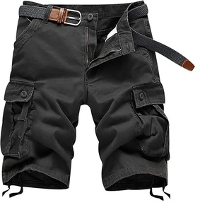 Moda Cargo corto prendas de vestir exteriores verano moda transpirable logotipo personalizado hasta la rodilla hombres Cargo pantalones cortos al por mayor OEM - Product Image 4