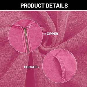 Sudadera con Capucha y Cremallera Estilo Vintage con Lavado Ácido para Hombre, Estilo Urbano Holgado, Algodón Grueso de Primera Calidad, Diseño Moderno y de Moda - Product Image 6