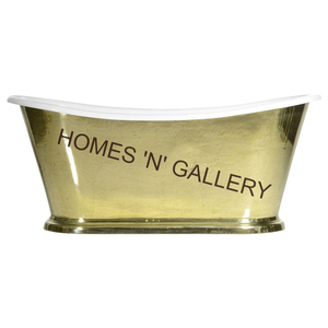 Incroyable extérieur noir et poli mat à l'intérieur fini à la main pur cuivre baignoire abordable baignoire pour salle de bain décoration maison - Product Image 4