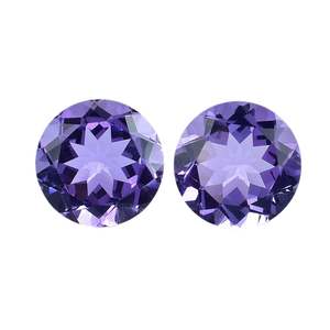 Améthyste du Brésil à facettes de qualité fine 6mm-7mm pierres précieuses en cristal de Quartz violet naturel pierres ovales coupe brillante pierres précieuses en vrac - Product Image 1