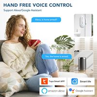 Capteur d'alarme intelligent pour porte et fenêtre Daytech Tuya pour système de sécurité domestique, compatible Wi-Fi, en ABS avec batterie de secours