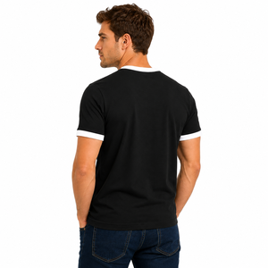 High Quality <b>Men</b> T <b>Shirt</b> Solid Colour O Neck Tee Comfortable Breathable Cotton 220g Regular Fit Casual Streetwear Short Sleeve - Product Image 5