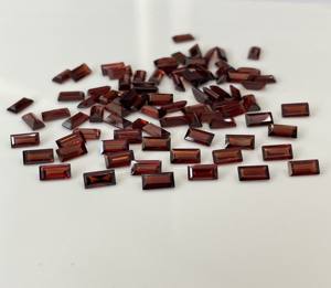 Grenat naturel Baguette Cut 5x10mm-Grenat rouge en vrac Gemstone Wholesale Top Quality - Product Image 6