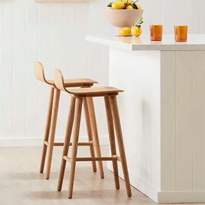 Chaise de bar en teck pour restaurant et jardin - Herli - Product Image 6