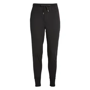 SOS Alta Qualidade Algodão Material Moda Moda Preto Cor Sweatpants Cordão Slim Fit Sweatpants Para Homens