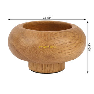 Bol carré en bois fait à la main au design moderne Ustensiles de cuisine écologiques pour fruits Aliments secs Collation en bois naturel Salade Plat de service - Product Image 6