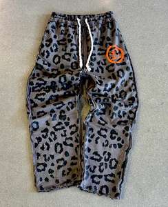 Survêtements d'hiver avec logo personnalisé Survêtement en éponge française Allover Printing Heavyweight Fleece Cotton Oversized Breathable Tracksuit - Product Image 3