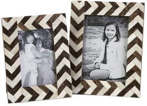 Handmade Modern Lightweight White <b>Black</b> Bone Inlay Picture <b>Frame</b>-Perfect Indian Craft Gift for Special Celebrations Occasions - Product Image 2