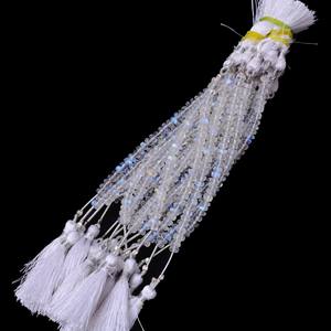 Pierre de lune bleue AAA+ 6 mm, perles facettées rondes, pierre de lune arc-en-ciel naturelle blanche, perles en vrac pour la création de bijoux - Product Image 2