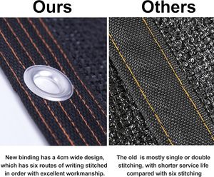 50% màu đen bóng vải, lưới Tarp với grommets, vườn Kem chống nắng che antifreezing cho các nhà máy bao gồm, nhà kính, chuồng trại - Product Image 3