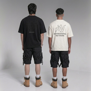 Camisetas Personalizadas Premium de 380 g/m², Unisex, de Algodón Estampado, 92% Algodón, 8% Elastano, Ropa Urbana en Blanco, Diseño de Moda - Product Image 2