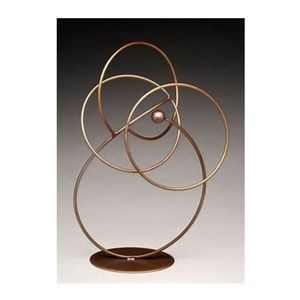 Home Decoration Metal Artwork Sculptures with Rope Design Gold-Plated Art Deco <b>Decor</b> for Bedroom Living Room & More - Product Image 5