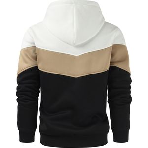 Sweat à capuche pour homme avec logo personnalisé pull uni blanc épais avec sweats à capuche brodés à impression personnalisée bon marché - Product Image 4