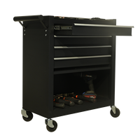 Chariot à outils roulant durable à 5 tiroirs Solution de stockage d'atelier en métal personnalisable pour garages et mécaniciens OEM et ODM pris en charge