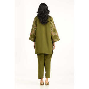 Conjunto de traje coordinado bordado Karandi para mujer IPST-55102 - Product Image 4