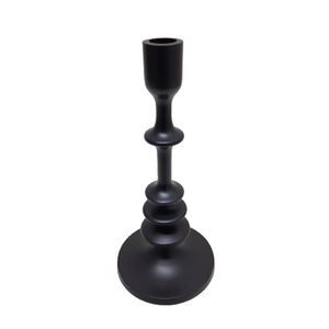 Lot de 3 bougeoirs élégants en fer, couleur noir et or, grande taille, bougeoir de Style moderne pour la décoration de mariage et de fête - Product Image 5