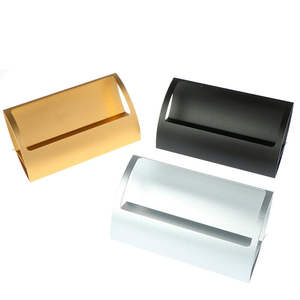 Support de carte en métal argenté pour bureau ou organisation de table Élégant et fonctionnel pour bureau ou publicité - Product Image 6