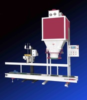 Machine d'ensachage et d'emballage pour granulés de bois, maïs, blé, haricots, ensilage, 15 kg, 25 kg, 50 kg, 100 kg