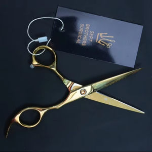 Professional Gold Hair Cutting Scissors Stainless Steel Barber <b>Shears</b> for Salon - Product Image 2