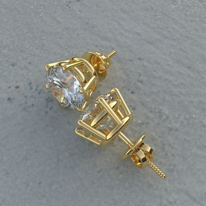 Avarta 14K GOLD 2กะรัตต่อชิ้นต่างหูเพชรโมอิสซาไนท์ - Product Image 2