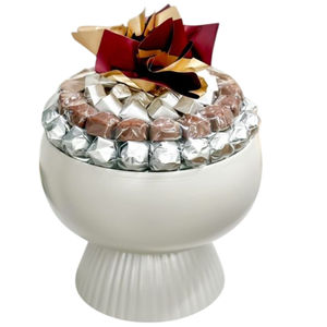 Elegant <b>Chocolates</b> Bowl Made Of Metal Decorative Bowl Sweets Holder Perfect For <b>Weddings</b> & Special Occasions Affordable Price - Product Image 1