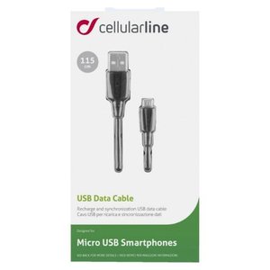 Cable de Datos Micro-USB Negro de 1.15m USBDATACABMICROUSB - Product Image 2