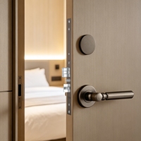 Cerradura Eléctrica de Seguridad de Estilo Retro para Puertas Metálicas de Habitaciones de Hotel con Cerradura de Tarjeta