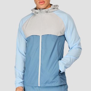Ensemble court à capuche en satin thermique polyester de haute qualité, coupe-vent d'été, grandes tailles, nouvelle arrivée, couleur contrastée personnalisée, sport - Product Image 2