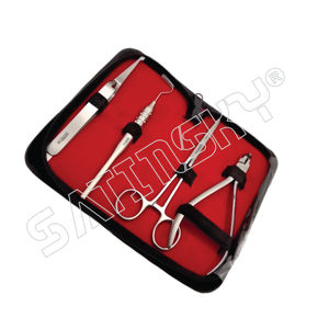 Ensemble d'instruments chirurgicaux 8 pièces, kit de chirurgie mineure, étui, outils médicaux, manuel, qualité supérieure, certifié CE, classe III - Product Image 2