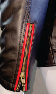 Meilleur prix du fabricant direct Veste en cuir en peau de mouton d'hiver pour hommes Veste à capuche avec fermeture à glissière pour hommes - Product Image 4