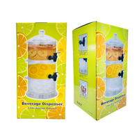 2 Tier Drank Dispenser Toren Party Cocktail Frisdrank Sap Verschillende Smaken Dispenser