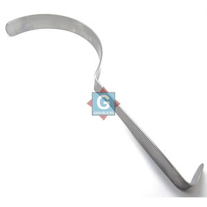 Espátulas Pulmonares Retráctiles Reutilizables de Acero Inoxidable Manuales DEAVER de 180 mm de Gray Rocks, Hechas en Pakistán - Product Image 2