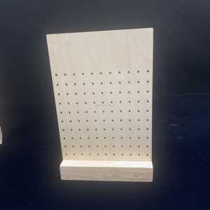2025 Resilient Transparent <b>Acrylic</b> Earring <b>Display</b> with Wood <b>Stand</b>: Perfect for Organizing Your Earring Collection - Product Image 5