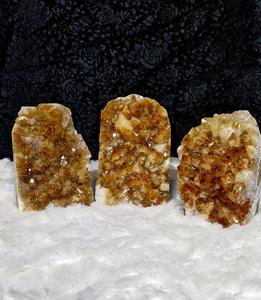 Géode de citrine, amas de cristaux cathédrale, décoration d'intérieur, minéraux de quartz brut, cristaux naturels de guérison pour les chakras, artisanat en pierre - Product Image 3
