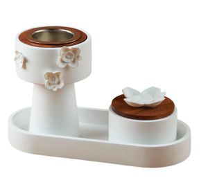 Personalizado nuevo diseño elegante incienso de sándalo Bakhoor Base de madera bandeja hogar Oficina fragancias aromáticas incienso duradero - Product Image 3