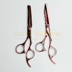 Professional Right-Handed 440C Stainless Steel <b>Barber</b> Hair Cutting Scissors Kits Blunt Tip Salon Use Hairdressing Scissors <b>Set</b> - Product Image 1