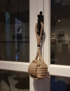 Cintre de porte de singe, butée de porte de Marseille, décoration murale en corde de jute, butée de porte légère faite à la main pour - Product Image 4