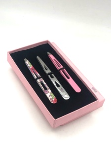 New Style Best Product Different Styles Eyebrow Tweezers <b>Silver</b> Tip Stainless Steel With Your Own Custom Logo Beauty Instruments - Product Image 5