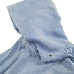 Sweat à capuche avec logo brodé en détresse de qualité supérieure délavé à l'acide et délavé au soleil en plusieurs couleurs Sweats à capuche doux et respirants - Product Image 4