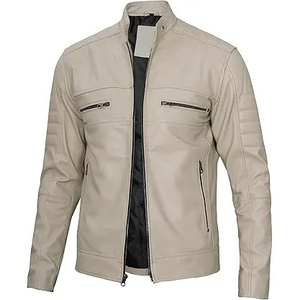 2025 venta al por mayor de alta calidad personalizada moda elegante chaqueta de moto de los hombres de tendencia superior chaquetas de moto de los hombres - Product Image 1