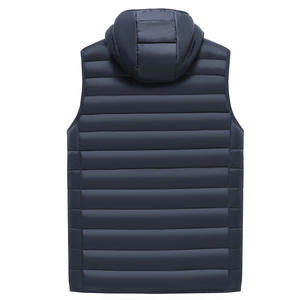 Gilet à capuche en duvet, vêtement d'extérieur sans manches chaud pour l'hiver, fabricant - Product Image 4
