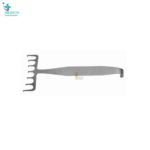 Coronal Brow Lift Retractor 7ร่องคมกว้าง7ซม. ยาว18ซม.-ตะขอและตัวหด - Product Image 4