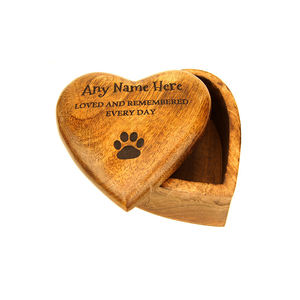 Wholesale Heart-Shaped Ash Urns Handcrafted Rosewood Engraving Personalized <b>Wooden</b> Cremation Urns Decorative <b>Box</b> Wood Ash Urns - Product Image 5