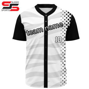 Custom Plain Blank Camo Camisetas de béisbol Uniformes Sublimación Bordado Jersey de béisbol - Product Image 4