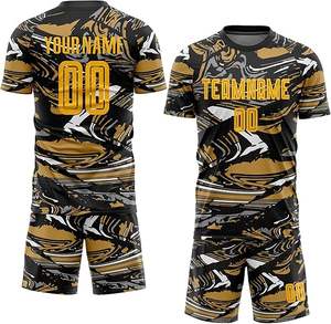 Uniformes de equipo de fútbol profesional Conjunto de camiseta de fútbol de manga corta con impresión de logotipo de Club - Product Image 2