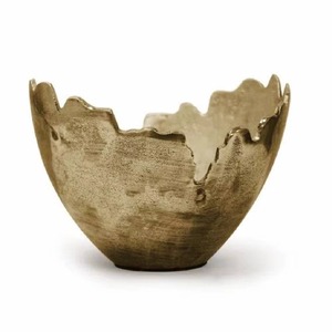 Cuenco redondo de aluminio de alta calidad para servir, cuenco decorativo de aluminio, vajilla elegante para comedor y sala de estar, precio al por mayor - Product Image 3