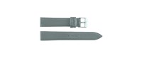 Correa de Reloj Inteligente Unisex de Cuero Genuino de Lujo, Color Gris Claro, 7 Luces, Acero Inoxidable, 20 mm, Transpirable, Impermeable, Suave y Ajustable