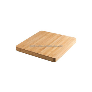 Tabla de cortar de madera para cortar verduras con mango redondo en forma de arco de acabado pulido de madera Natural para cocina precio al por mayor - Product Image 3