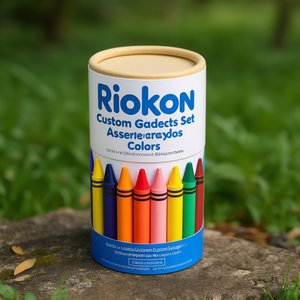 Set di Gadget Personalizzati Riokon con Pastelli a Cera Assortiti - Product Image 3
